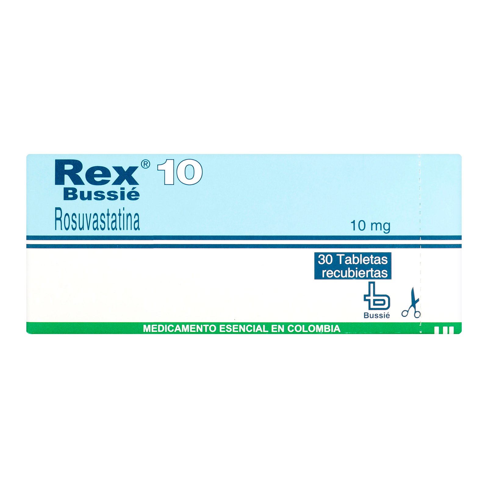 Rex 10 mg 30 Tabletas | Rosuvastatina